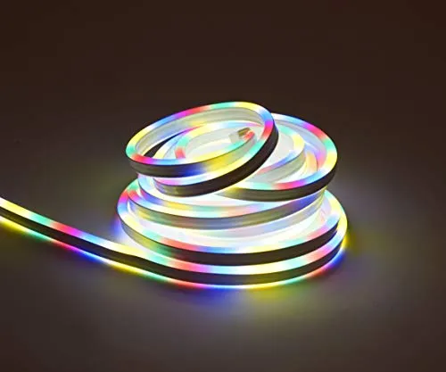 Spetebo LED Lichtschlauch 5m bunt - 450 LED - Lichterschlauch Deko Beleuchtung mehrfarbig Außen