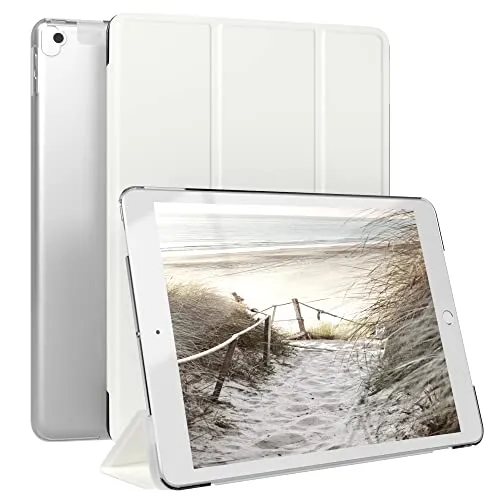 EAZY CASE - Schutzhülle für iPad 10.2 Zoll (7. / 8. / 9. Gen.) Smart Cover Tablet Case Smartcase zum Aufstellen Klapphülle mit Standfunktion Sleep Wake Up Funktion Tasche Kunstleder Etui Weiß