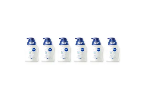 Nivea Flüssigseife Creme Soft 6 x 250ml Handseife mit Mandelöl, 6-tlg., mit Mandelöl