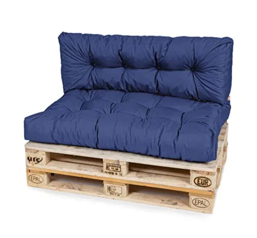 TexDeko® Garden Palettenkissen 120x80cm - Wasserabweisend & UV-beständig - Sofas: Premium Palettenauflage für In- & Outdoor, wasserabweisend und UV-beständig für langlebige Farben und hohen Sitzkomfort.