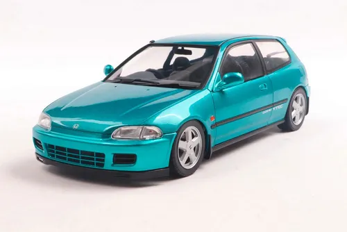 Solido 421186487 - 1:18 Honda Civic (EG6) aztec grün - Fertiges Modellauto im Maßstab 1:18 aus hochwertigem Metall und Kunststoff, ideal für Sammler und Autoliebhaber.