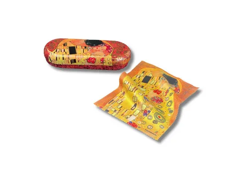 MediMuc Brillenetui Flaches Brillenetui mit passendem Reinigungstuch, Schützt Brillen vor Kratzern und Beschädigungen.