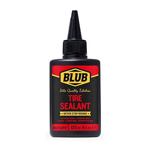 BLUB Tubeless MTB-Dichtmittel 120 ml, Fahrrad-Pannen-Dichtmittel, Reifen-Pannen-Reparatur-Dichtmittel, Verhindern und Reparieren von Fahrradrädern