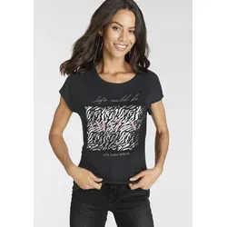 Damen T-Shirt LAURA SCOTT, Gr. 34, schwarz von Laura Scott