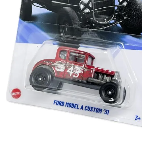 Hot Wheels Ford Model A Custom '31 [Red], HW Dirt 7/10, 140/250, 1:64 Scale Diecast Car