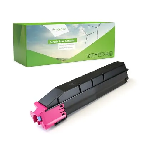 Green2Print Toner Magenta 15000 Seiten für Kyocera TASKalfa - Umweltfreundlicher Recycling Toner in Magenta, ersetzt Kyocera TK-8305M, mit einer Ergiebigkeit von 15000 Seiten – ideal für nachhaltige Drucklösungen.