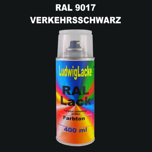 Ral Spraydose 9017 Verkehrsschwarz 400ml glänzend Buntlack Decolack Lackspray
