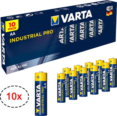 10x VARTA Industrial PRO Mignon AA LR06 LR 06 1.5V Batterien Alkaline Batterie