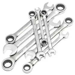 SATA Ratschen-Ringmaulschlüssel-Satz, 8-teilig, 8-19 mm von SATA