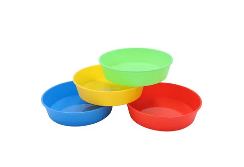 EDUPLAY Experimentierkasten Schalen-Set, rund, H 3 cm, Ø 13 cm, Kunststoff, stapelbar