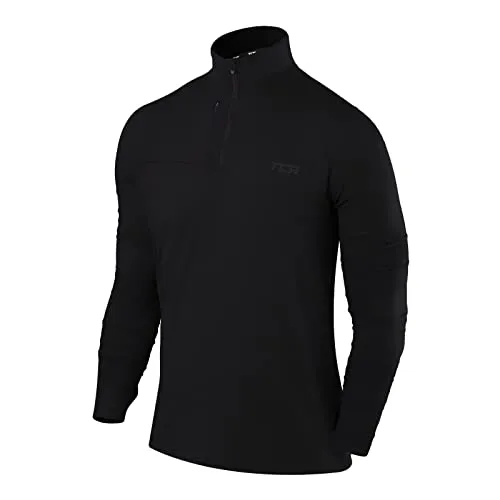 TCA Funktionsshirt Herren Langarm - Fusion Pro Quickdry - Funktionsunterwäsche mit TCA D.R.Y.-Technologie für optimalen Feuchtigkeitstransport und elastischen Daumenlöchern für flexiblen Kälteschutz. Ideal für Sport und Outdoor-Aktivitäten.