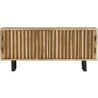 vidaXL Mangoholz Massiv TV Schrank 90x30x40cm - TV-Bank aus massivem Mangoholz, handgefertigt und einzigartig, bietet stabilen Stauraum für Multimedia-Geräte und Bücher.