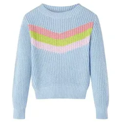 Kinderpullover Gestrickt Blau 140