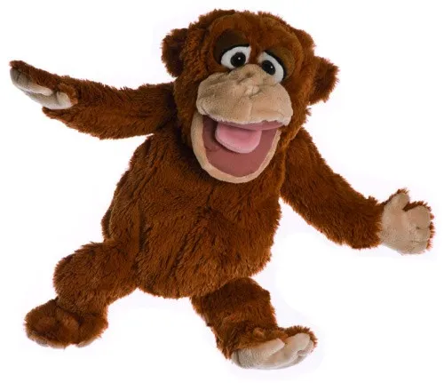 LIVING PUPPETS HANDPUPPE AFFE W272 NEU - Handpuppe, aus hochwertigem Material gefertigt und perfekt für kreative Spielstunden und Geschichten.