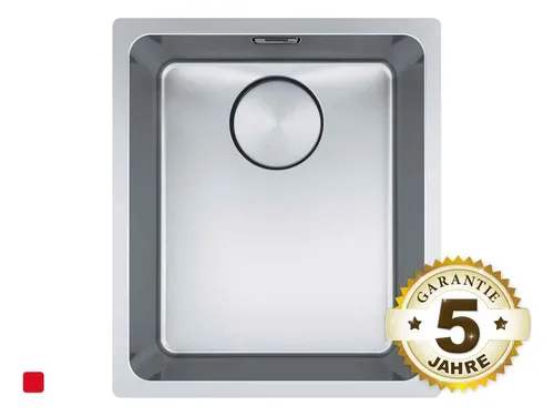 Franke Mythos MYX 110-34 Edelstahlspüle - Gebürstete Unterbauspüle - Küchenspülen & Spülbecken, hochwertige Edelstahlspüle ohne Abtropffläche, ideal für moderne Küchen mit begrenztem Platzangebot.