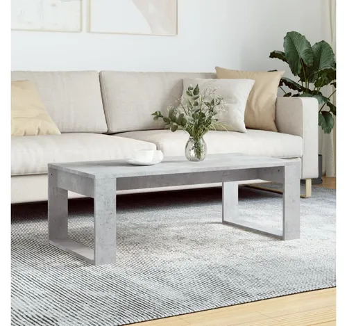 Stylischer Couchtisch Betongrau 102x50x35 cm