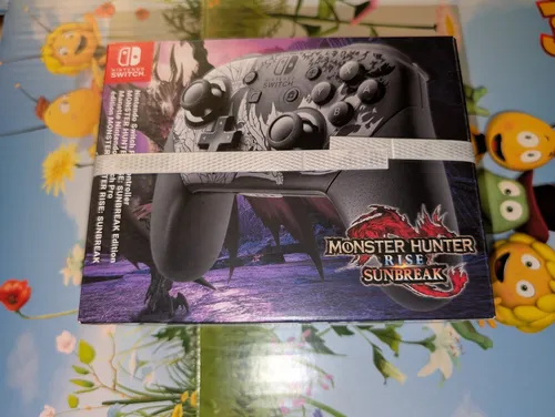 Switch Original Pro Controller Monster Hunter Rise Sunbreak Neu OVP