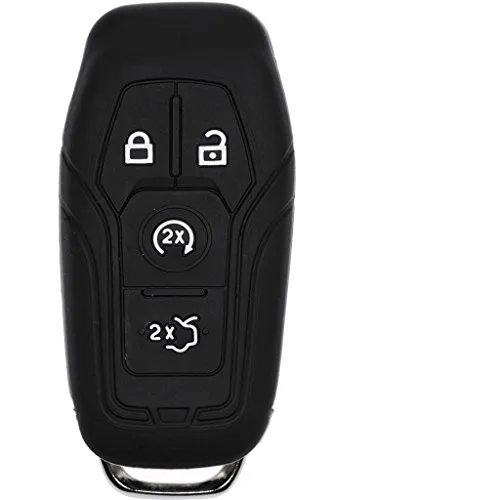 Soft Case Schutz Hülle Auto Schlüssel Schwarz für Ford Mustang Mondeo Turnier 4 Tasten