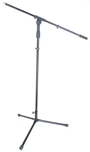 PROFI Mikrofonständer S22B Mikrofon Stativ Ständer schwarz mit Galgen/Schwenkarm