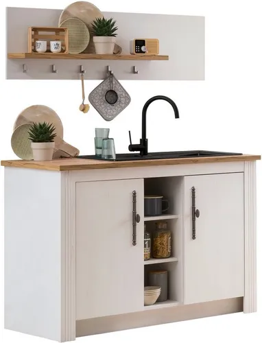 KOCHSTATION Pantryküche KS-Westminster 130 cm