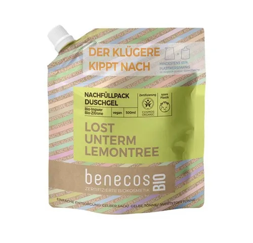 Benecos Duschgel Ingwer Zitrone - Duschgel Refill 500ml
