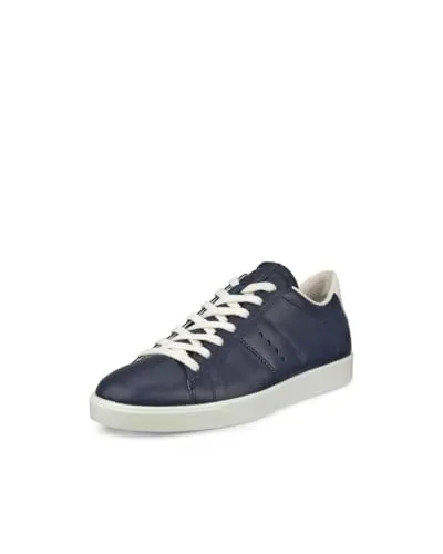 Ecco STREET LITE Damenschuhe - Sportliche Schnür-Halbschuhe in Blau - Halbschuhe aus Echtleder mit herausnehmbarem Fußbett und flexibler Laufsohle. Ideal für den Alltag dank bequemer Passform und vielseitiger Kombinierbarkeit.