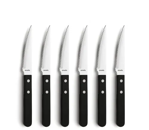Pizza - Steakmesser AMEFA - Hochwertiges Zubehör für Pizza- und Steakliebhaber, mit scharfer Klinge für präzise Schnitte und ergonomischem Griff.