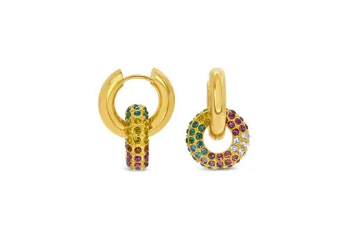 Ars-Argenti Paar Ohrhänger Glamouröse Ohrringe 18K vergoldet (inkl. Schmuckbox), Hypoallergen - Wasserfest - Nickel/Blei-frei