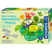 Mein erstes Gewächshaus - Experimentierkasten für Kinder - Cleveres Kuppel-Gewächshaus für Kinder, ideal zum Züchten von Kresse, Zinnien und Erbsen mit über 20 spannenden Experimenten zur Pflanzenpflege.