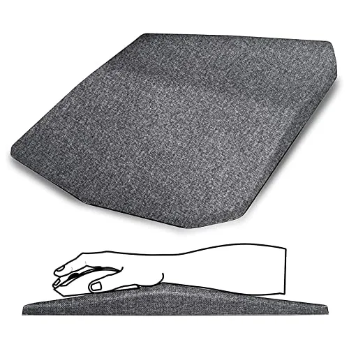 VENUSDALI Mauspad mit Gelkissen,Mauspad mit Handauflage, Rutschfester Basis & Glatte Oberfläche Mausmatte für Büro und Zuhause gegen Handgelenkschmerzen (C)