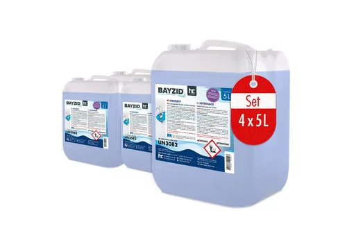 BAYZID® Winterfit Überwinterungsmittel für Pools 4x 5 L - Poolzubehör für die optimale Winterpflege - schützt vor Algen und Kalkablagerungen, sorgt für klares Wasser im Frühjahr und verlängert die Lebensdauer Ihres Pools.
