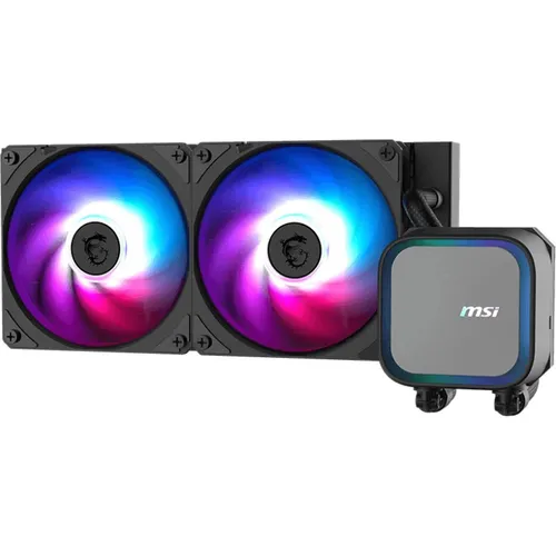 MSI MAG Core Liquid A13 240 - All-in-One Wasserkühlung für AMD & Intel - Wartungsfreie Komplettwasserkühlung mit ARGB und 120mm Lüfter, ideal für effiziente Kühlung und leisen Betrieb in Gaming-PCs.