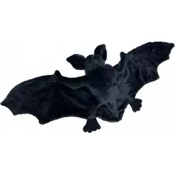 Kuscheltier Fledermaus 75cm - Schwarz/Weiß/Rot für Halloween - Niedliche 75 cm große Fledermaus aus weichem Plüsch, ideal zum Kuscheln und Dekorieren. Perfekt für Halloween und als Geschenk. Ein Blickfang für jedes Zimmer!