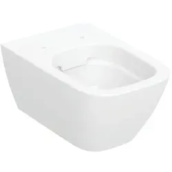 Geberit Smyle Square Wand Tiefspül WC 500208011 - Sanitäranlagen & Zubehör: Spülrandloses, wandhängendes WC in eleganter, geschlossener Form für eine hygienische Reinigung und modernes Design.