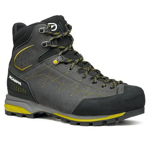 Scarpa Zodiac TRK GTX Anthracite/Sulphur (43,0) - Wasserdichter Bergschuh für technische Trekkings mit Gore-Tex-Membran, stabiler Bauweise und präziser Climbingzone für besten Schutz und Grip.