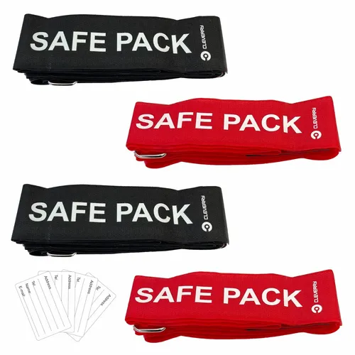 Koffergurte für Reisegepäck 4er-Pack von Cleverry