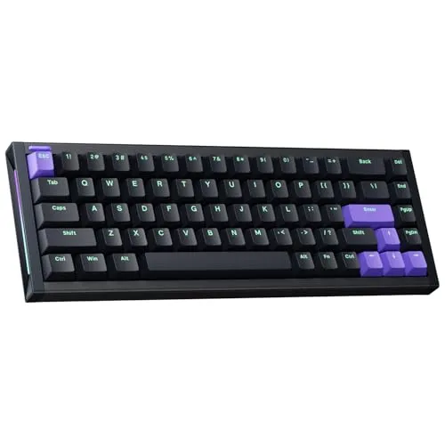 NuPhyX BH65 Gaming-Tastatur aus Aluminium - Tastaturen mit 68 Tasten, RGB Rapid Trigger und individuellem Hall Effekt – für ein professionelles E-Sport-Erlebnis mit sofortigen Reaktionen und anpassbarer Tastenbelegung.