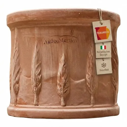 Terrakotta Blumentopf Liscio Toscana von Teramico