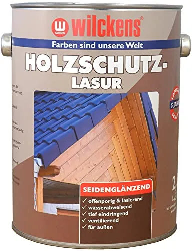 Wilckens Holzschutzlasur für Außen, 2,5 l, Palisander