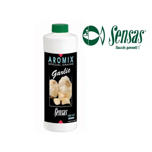 Sensas Aromix 500 ml - Garlic Flüssiglockstoff Lockstoff (1,40 EUR/100 ml)