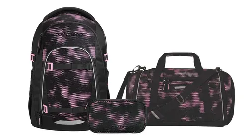 coocazoo Schulranzen MATE Pink Illusion 3-teilig