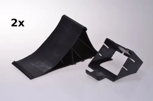 2x Bremskeil Unterlegkeil Hemmschuh Halterung PKW Anhänger Wohnwagen Kunststoff