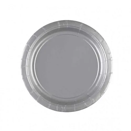 uni farbene Papier Teller 23cm in kräftigen Farben und großer Auswahl NEU 8