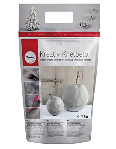 Rayher 34211000 Kreativ-Knetbeton, Beutel 1kg