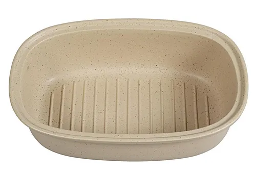 Pfeiffer-Gerhards Brottopf oval 'Spring' - Ovaler Brottopf aus Steinzeug, 23 cm hoch und 34 cm breit, ideal für die Aufbewahrung von Brot und Brötchen, sorgt für frische und knusprige Backwaren.