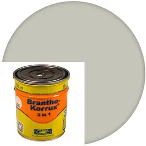 Branth Rostschutzfarbe Brantho-Korrux 3 in 1, grauweiß, RAL 9002 - Farben - 3 in 1 Rostschutz, Grundierung und Lack, hochgradig witterungs- und UV-beständig, ideal für Eisen, Stahl und mehr. Schnelle Trocknung und hohe Deckkraft für langlebigen Schutz.