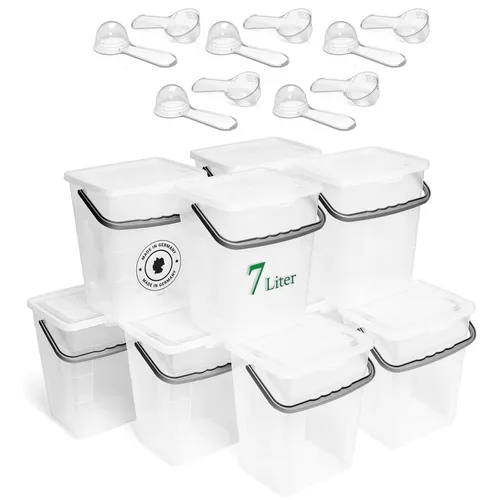 Novaliv Waschmittelbox 7 Liter mit Deckel - Praktische Aufbewahrungslösung für Waschmittel mit 7 Litern Volumen, schützt vor Feuchtigkeit und Schmutz, ideal für eine saubere und ordentliche Wäschepflege.