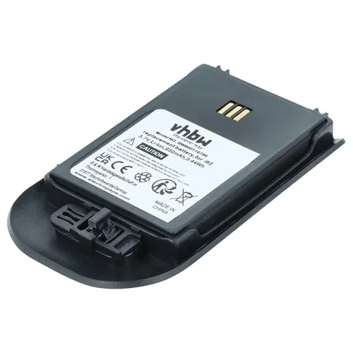 vhbw Akku kompatibel mit Alcatel Omnitouch 8118, 8128 schnurlos Festnetz Telefon (930 mAh, 3,7 V, Li-Ion) Schwarz