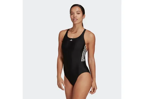adidas Performance Badeanzug MID 3-STREIFEN - Badeanzug für sportliche Aktivitäten, chlorresistent und aus regeneriertem ECONYL® Garn, ideal für Schwimmen und Tauchtraining.