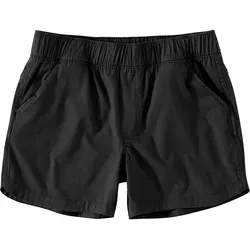 Carhartt Force Ripstop Shorts Damen - Schwarz - S - Hochwertige Damen-Shorts aus strapazierfähigem Ripstop-Gewebe, ideal für aktive Tage. Mit schnell trocknenden Eigenschaften und einem elastischen Bund für optimalen Komfort. Perfekt für Freizeit und Outdoor-Aktivitäten.